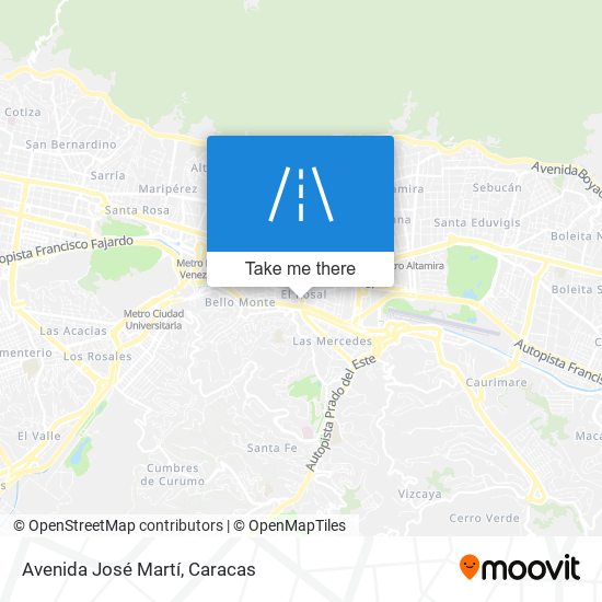 Avenida José Martí map