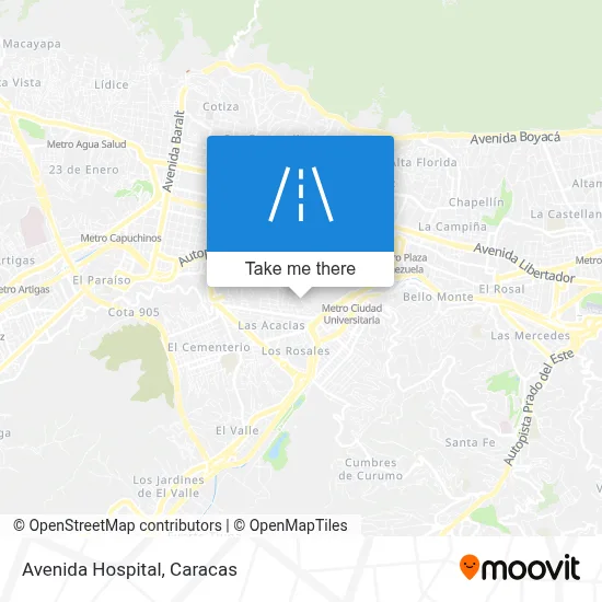 Avenida Hospital map
