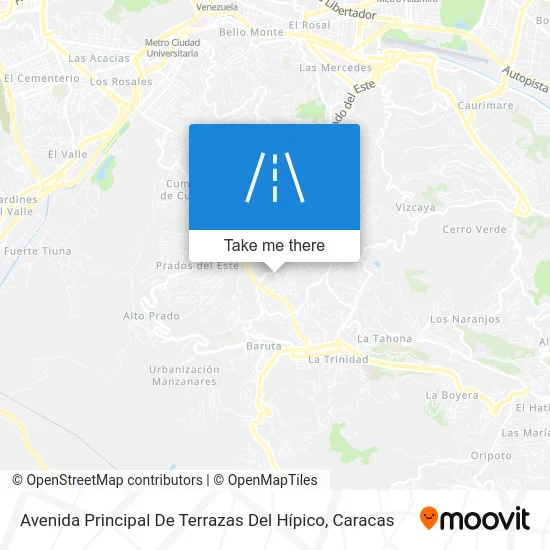 Avenida Principal De Terrazas Del Hípico map