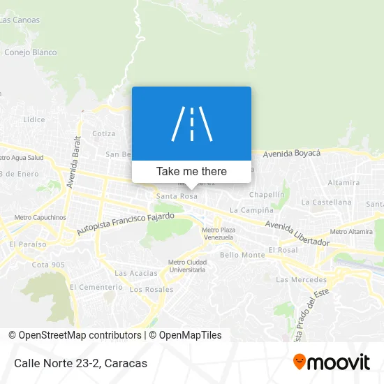 Calle Norte 23-2 map