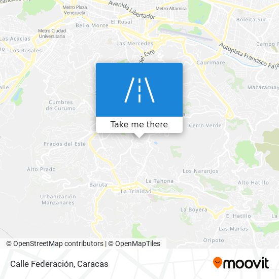 Mapa de Calle Federación