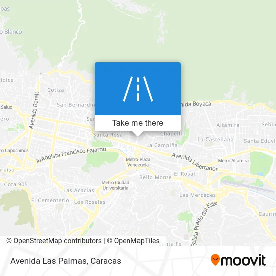 Avenida Las Palmas map