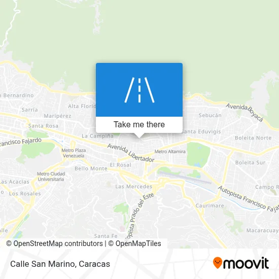 Calle San Marino map