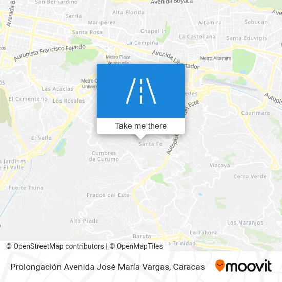 Prolongación Avenida José María Vargas map