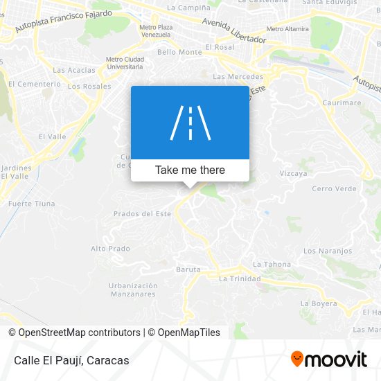 Mapa de Calle El Paují