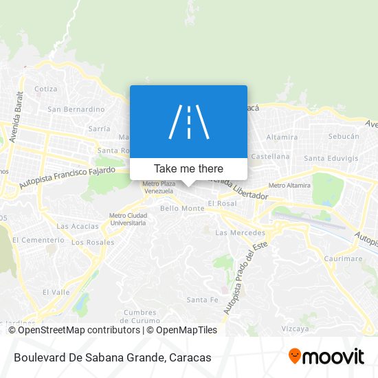 Boulevard De Sabana Grande map