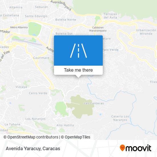 Avenida Yaracuy map