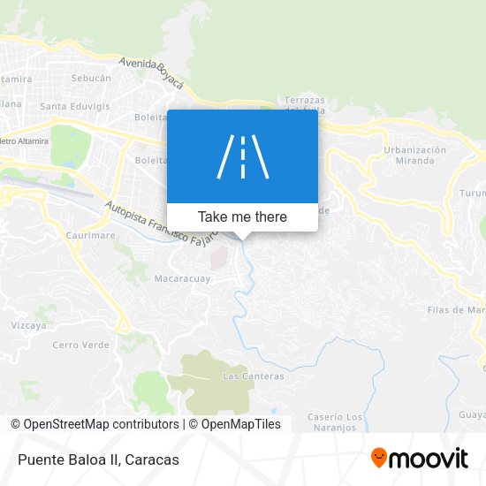 Mapa de Puente Baloa II