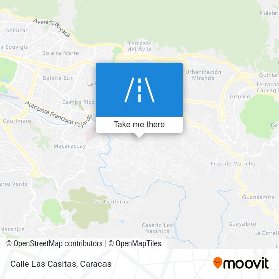 Mapa de Calle Las Casitas