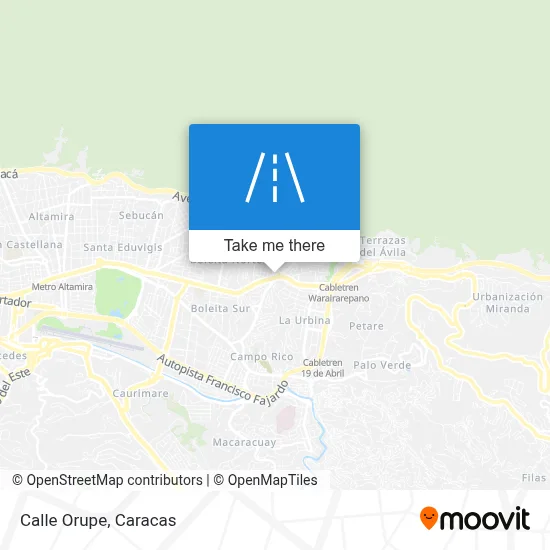 Calle Orupe map