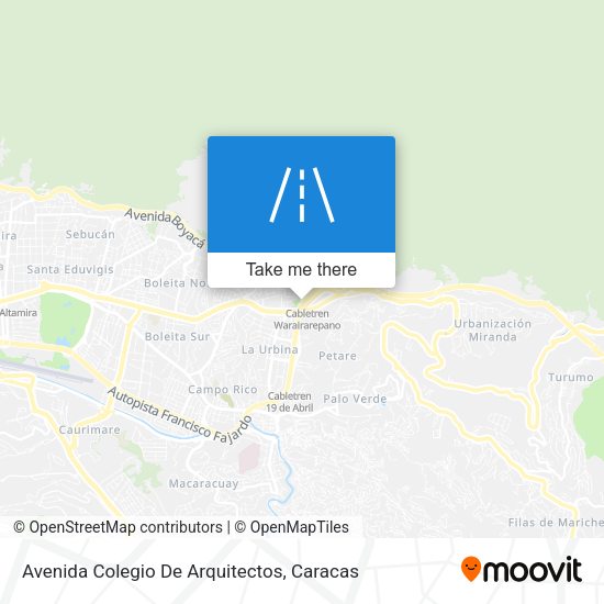 Mapa de Avenida Colegio De Arquitectos