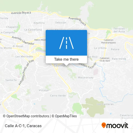 Calle A-C-1 map