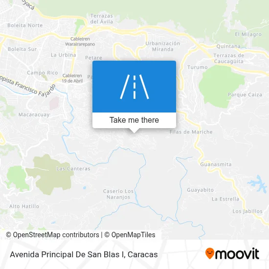 Avenida Principal De San Blas I map