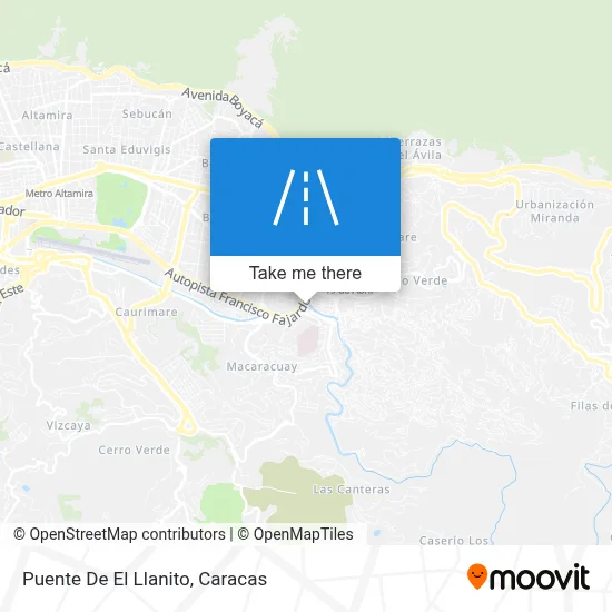 Puente De El Llanito map