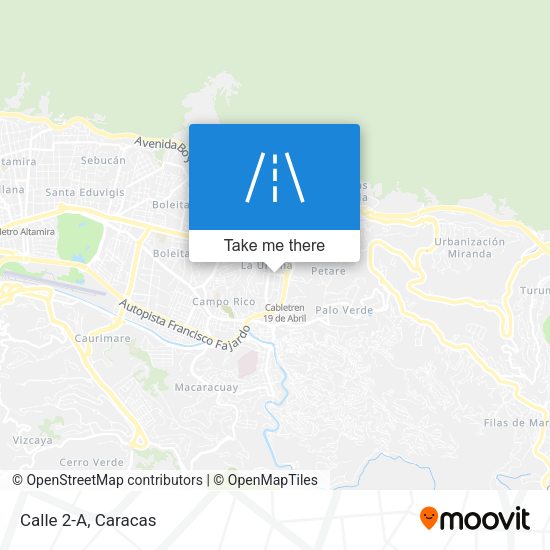 Mapa de Calle 2-A