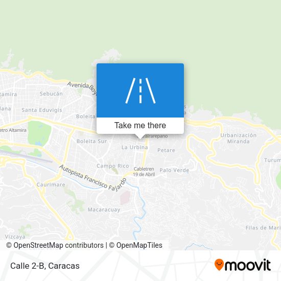 Mapa de Calle 2-B