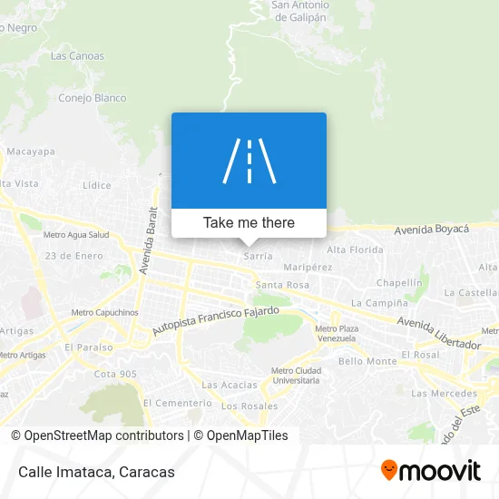 Calle Imataca map