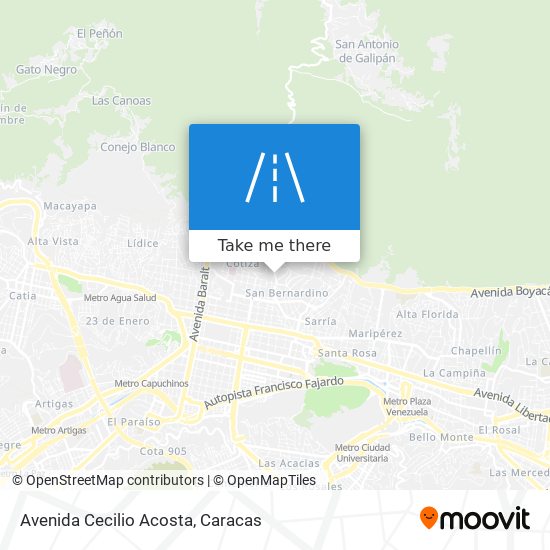 Avenida Cecilio Acosta map