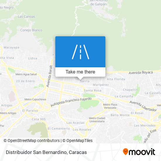 Mapa de Distribuidor San Bernardino