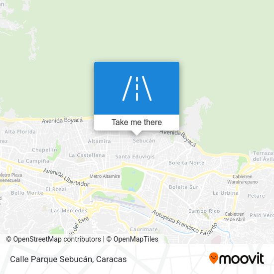 Mapa de Calle Parque Sebucán