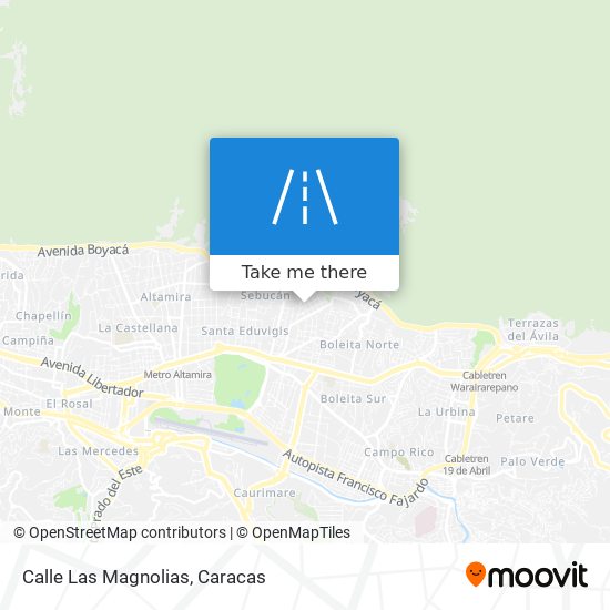 Calle Las Magnolias map