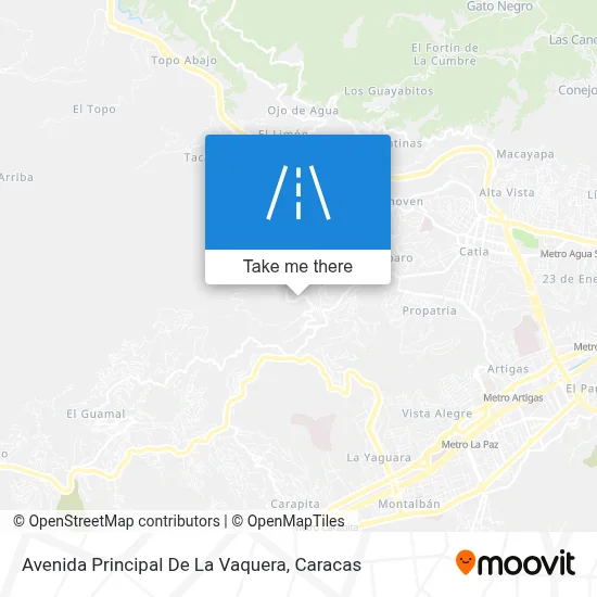 Avenida Principal De La Vaquera map