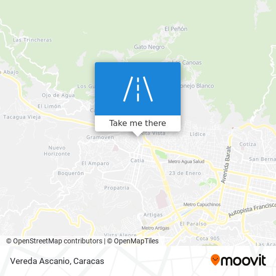 Vereda Ascanio map