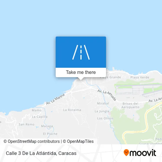 Calle 3 De La Atlántida map