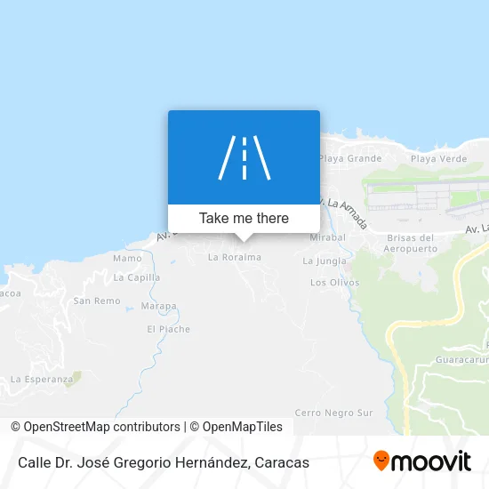 Calle Dr. José Gregorio Hernández map