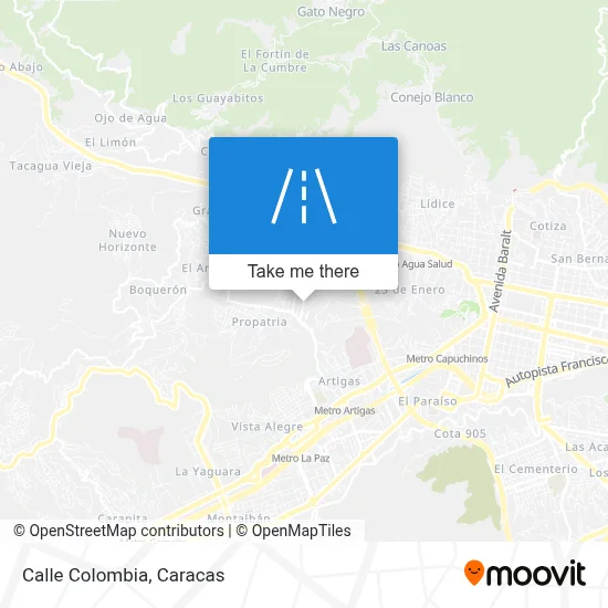 Calle Colombia map