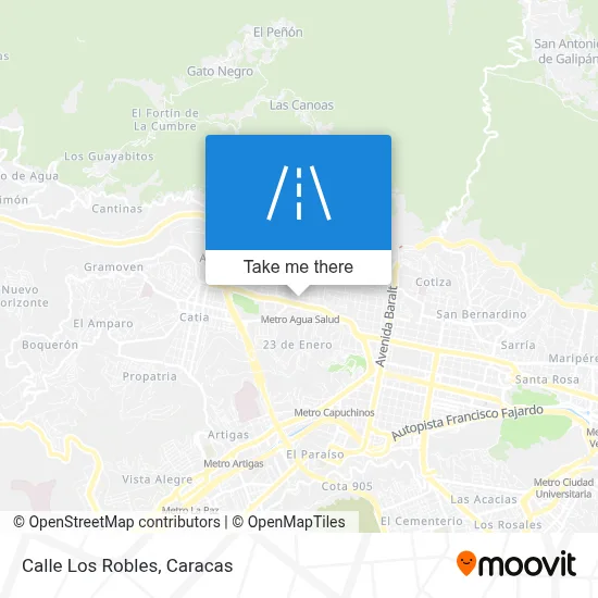 Calle Los Robles map