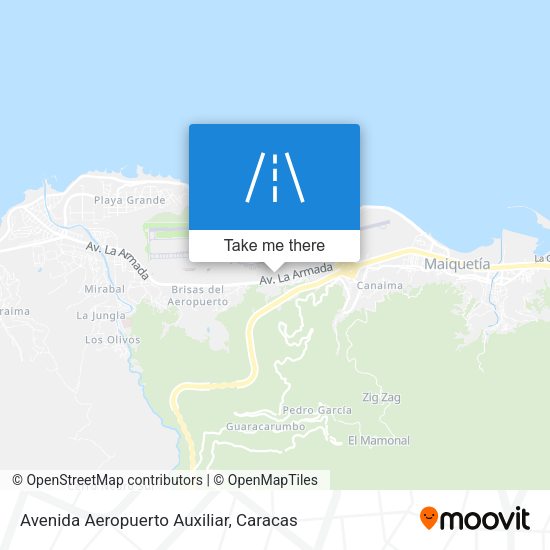Mapa de Avenida Aeropuerto Auxiliar