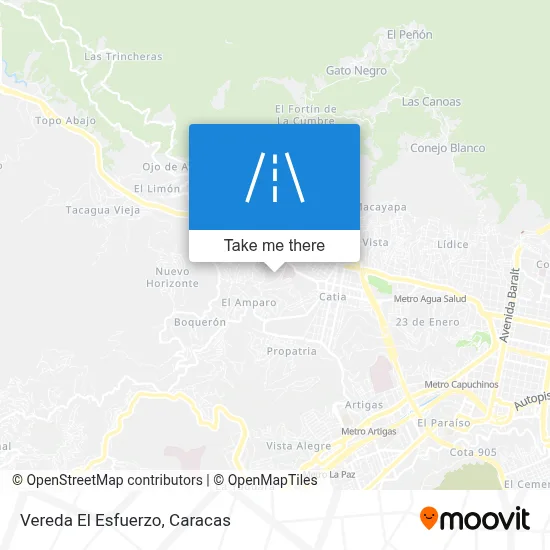 Vereda El Esfuerzo map