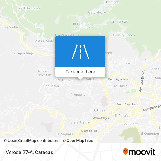 Vereda 27-A map