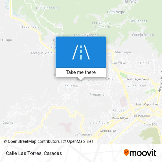 Calle Las Torres map