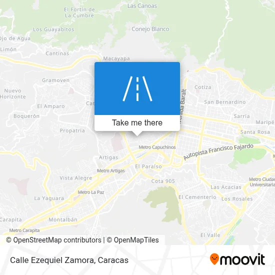 Calle Ezequiel Zamora map