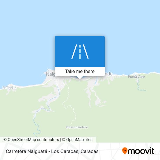 Carretera Naiguatá - Los Caracas map