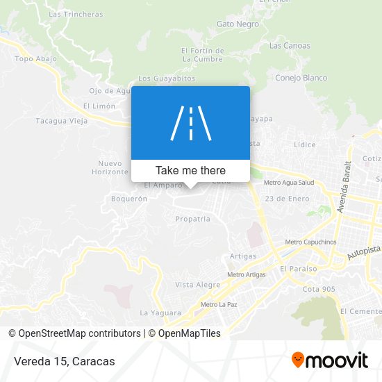 Mapa de Vereda 15