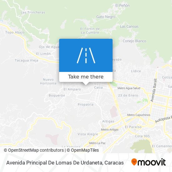 Avenida Principal De Lomas De Urdaneta map