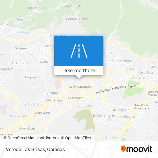 Vereda Las Brisas map