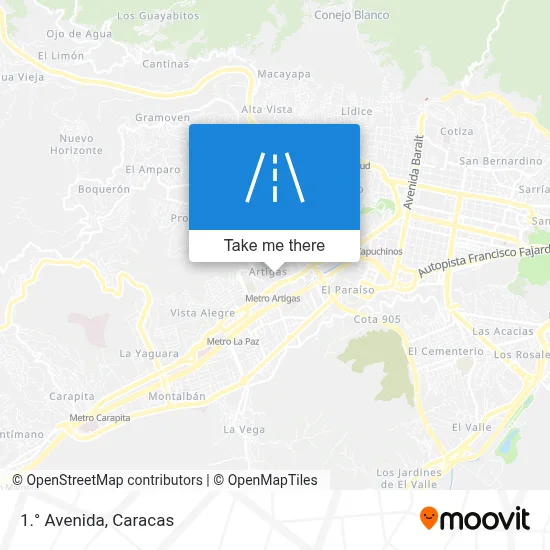 1.° Avenida map