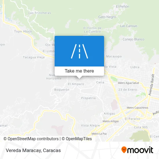 Vereda Maracay map