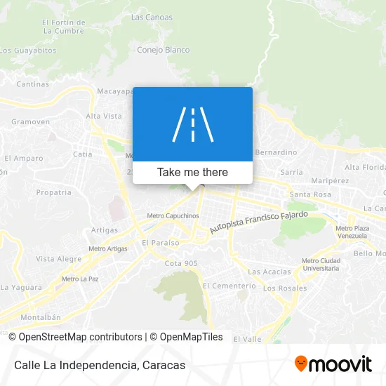 Calle La Independencia map