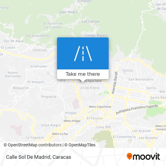 Mapa de Calle Sol De Madrid
