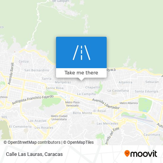 Calle Las Lauras map