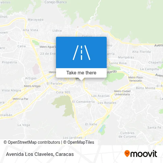 Avenida Los Claveles map