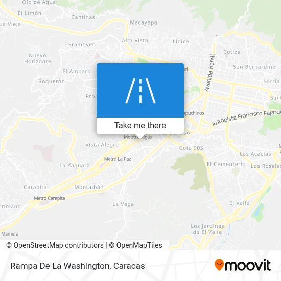 Rampa De La Washington map