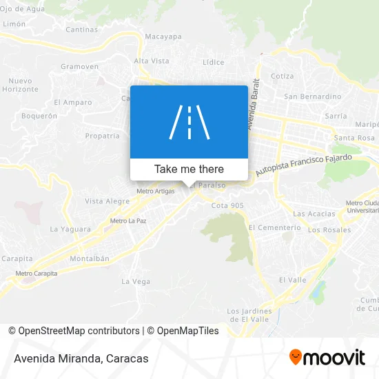 Avenida Miranda map