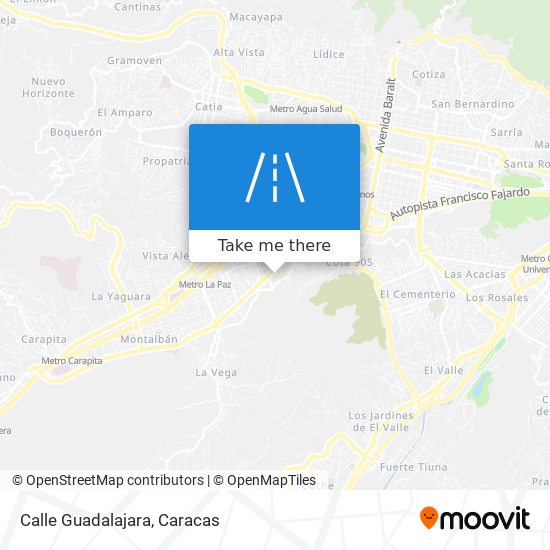 Mapa de Calle Guadalajara