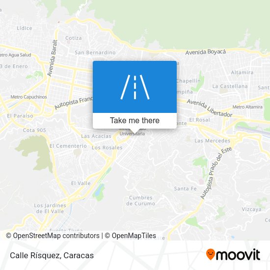 Mapa de Calle Rísquez